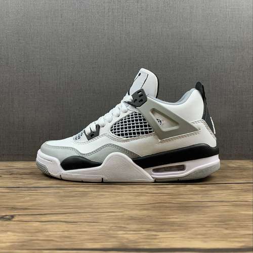 【340】[CT8527-021]-[AIR JORDAN 4 RETRO BLACK/WHITE/GREY]-[WOMAN:36-39]-[MAN:40-45]
