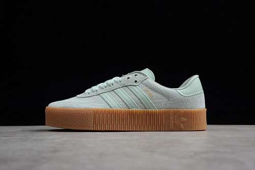 [B28166]-[SAMBAROSE LEATHER VAPOUR GREEN/VAPOUR GREEN/GUM 3]-[WOMANl36-39 1/3]-[MAN:40-44]-[OG00116]