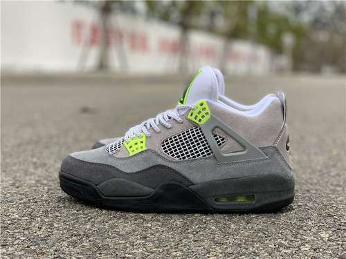 【580】[CT5342-007]-[AIR JORDAN 4 RETRO SE NEON COOL GREY/VOLT-WOLF GREY-ANTHR]-[MAN:40-47.5]
