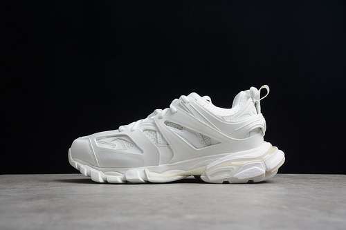 【580】[BA*LEN*CIAGA TRACK 2.0 SNEAKERS WHITE/WHITE/PURPLE]-[WOMAN:36-39]-[MAN:40-45]