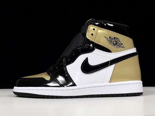 【550】[861428-007]-[AIR JORDAN RETRO 1 HIGH OG NRG BLACK/METALLIC GOLD]-[MAN:41-46]