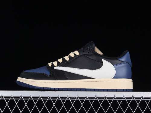 【300】[DM7866-041]-[TRAVIS SCOTT X AIR JORDAN 1 LOW OG NAVY BLUE/BLACK/WHITE]-[WOMAN:36-39]