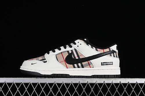 【360】[SP1098-051]-[SUPREME X SB DUNK LOW WHITE/BLACK/BROWN]-[WOMAN:36-39]-[MAN:40-45]