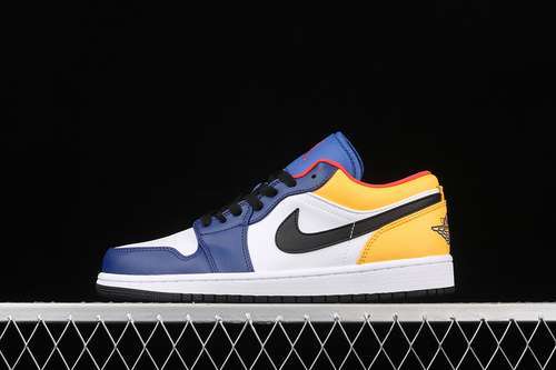 【320】[553558-123]-[AIR JORDAN 1 LOW WHITE/DEEP ROYAL BLUE/LASER ORANGE/TRACK RED]-[UNISEX:36-46]