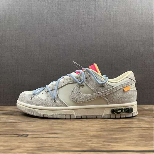 【430】[DJ0950-113]-[OW X SB DUNK LOW LOT 38 OF 50 SAIL/NEUTRAL GREY/PSYCHIC BLUE]-[UNISEX:36-47.5]