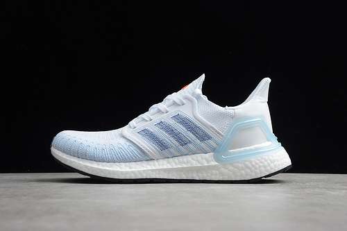 【270】[FY3454]-[ULTRA BOOST 20 SHOES CLOUD WHITE/LIGHT BLUE-ORANGE]-[MAN:39-45]