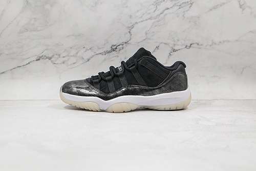 【460】[528895-010]-[AIR JORDAN 11 RETRO LOW BARONS BLACK/METALLIC SILVER-WHITE]-[MAN:40-47.5]