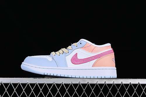 【260】[FV3623-151]-[AIR JORDAN 1 LOW WHITE/BLUE/PINK/ORANGE]-[WOMAN:36-39]-[MAN:40-47.5]