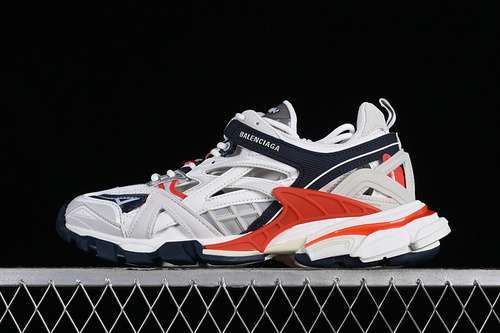 【600】[W3AE21248]-[BA*LEN*CIAGA TRACK.2 4.0 WHITE/GREY/RED/BLACK]-[WOMAN:35-39]-[MAN:40-46]