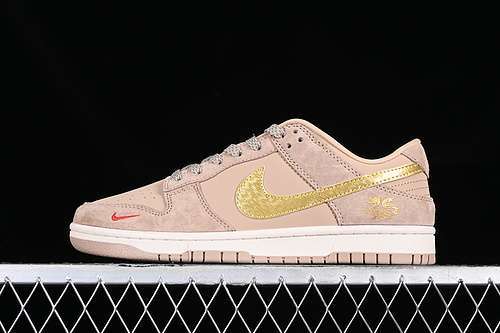 【340】[XH0923-158]-[SB DUNK LOW WHITE/GREY/GOLD]-[WOMAN:36-39]-[MAN:40-45]