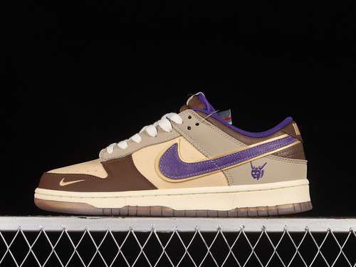 【330】[DQ5009-268]-[DUNK LOW PREMIUM SETSUBUN WHITE ONYX/COURT PURPLE/KHAKI]-[UNSIZE:36-47.5]
