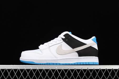 【360】[BQ6817-101]-[SB DUNK LOW PRM WHITE/BLACK/LASER BLUE]-[MAN:39-45]