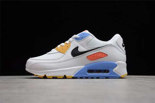 【300】[CZ3950-100]-[AIR MAX 90 WHITE/PURE PLATINUM/SOLAR FLARE/BLACK]-[WOMAN:36-39]-[MAN:40-47]