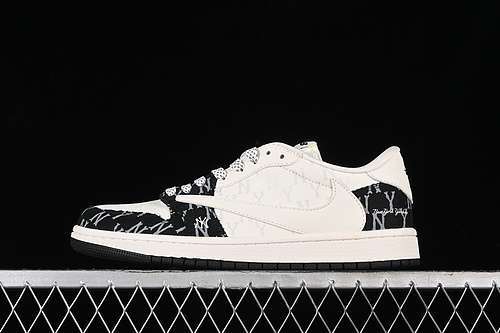 【360】[SJ2068-104]-[TRAVIS SCOTT X FRAGMENT DESIGN X AIR JORDAN 1 LOW OG SP WHITE/GREY/BLACK]-[36-45]