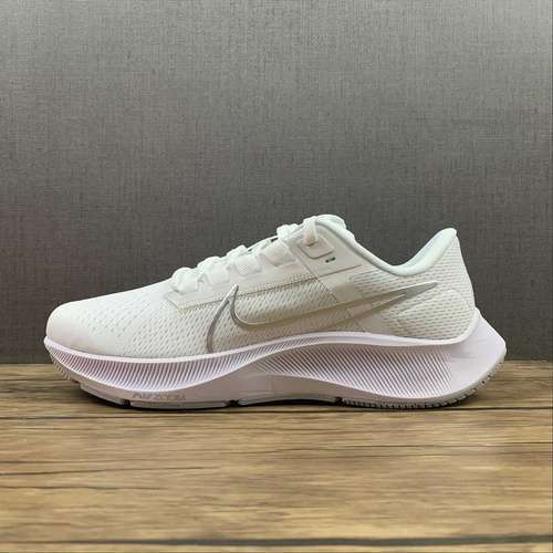 【280】[CW7358-100]-[AIR ZOOM PEGASUS 38 WHITE/PURE PLATINUM/WOLF GREY/METALLIC SILVER]-[UNISEX:36-45]