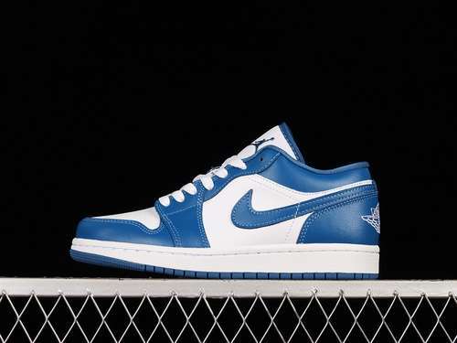 【320】[DC0774-114]-[AIR JORDAN 1 LOW WHITE/DARK MARINA BLUE]-[WOMAN:35.5-39]-[MAN:40-45]