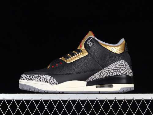 【480】[CK9246-067]-[AIR JORDAN 3 RETRO BLACK/FIRE RED-METALLIC GOLD-CEMENT GREY]-[MAN:40-47.5]