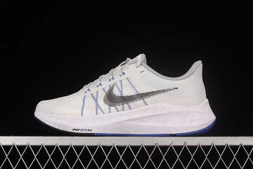 【280】[CW3419-008]-[ZOOM WINFLO 8 RUNNING SHOES WHITE/BLUE/BLACK]-[MAN:39-45]