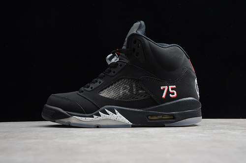 【400】[AV9175-001]-[AIR JORDAN 5 RETRO BCFC PARIS SAINT-GERMAIN BLACK/CHALLENGE RED-WHITE]