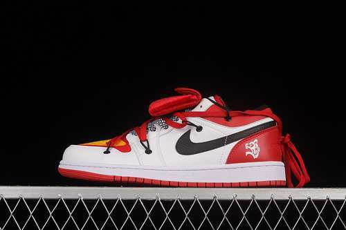 【380】[553558-118]-[AIR JORDAN 1 LOW WHITE/BLACK/RED]-[WOMAN:36-39]-[MAN:40-46]