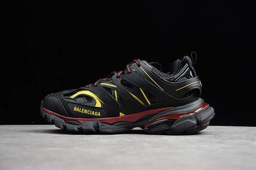 [151-147-163]-[ECBA8001831]-[GET 3.0 TRIPLE S SNEAKER SHOE BLACK/YELLOW]-[UNISEX:36-45]