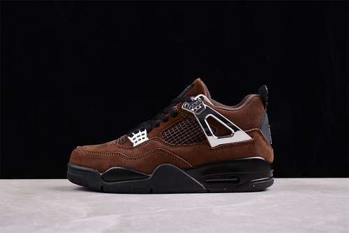 【340】[AQ9129-002]-[AIR JORDAN 4 RETRO SLIVER/BROWN/BLACK]-[WOMAN:36-39]-[MAN:40-47.5]