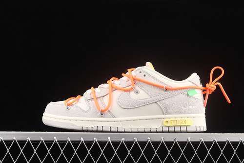 【450】[DJ0950-108]-[OW X SB DUNK LOW LOT 11 OF 50 SAIL/NEUTRAL GREY/ORANGE]-[UNSIEX:36-47.5]