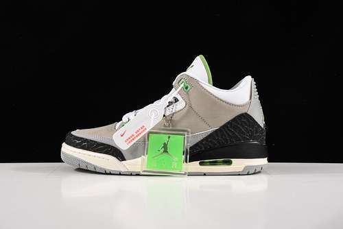 【440】[136064-006]-[AIR JORDAN 3 RETRO LIGHT SMOKE GREY/CHLOROPHYLL-BLACK-WHITE]
