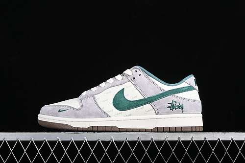 【360】[CF3688-007]-[SB DUNK LOW WHITE/GREY/GREEN]-[WOMAN:36-39]-[MAN:40-45]