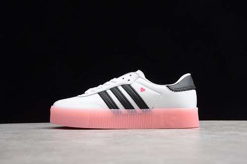 【250】[EF4965]-[SAMBAROSE SHOES WHITE/BLACK/PINK]-[WOMAN:36-39]