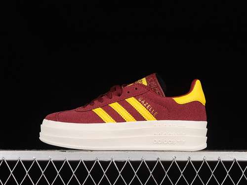 【270】[IF5195]-[GAZELLE BOLD SHADOW RED/BOLD GOLD/CORE WHITE]-[WOMAN:36-40]
