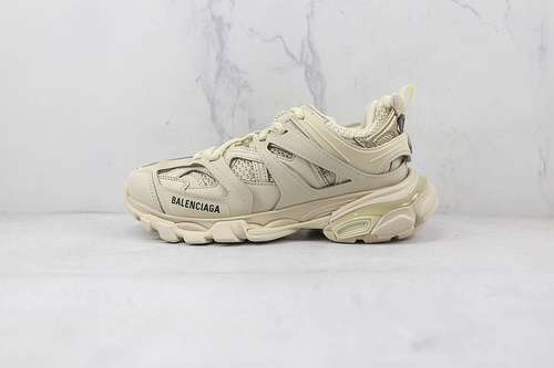 【630】[OK BA*LEN*CIAGA TRACK MULE CLEAR SOLE 3.0 SNEAKERS BEIGE/BEIGE]-[WOMAN:35-39]-[MAN:40-46]