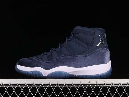 【380】[AR0715-441]-[AIR JORDAN 11 RETRO NAVY VELVET MIDNIGHT NAVY/METALLIC SILVER/WHITE]