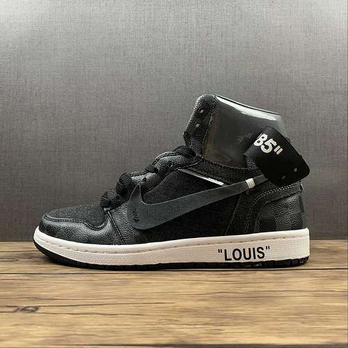 【450】[AIR JORDAN 1 X LV BLACK/BLACK/WHITE]-[WOMAN:36-39]-[MAN:40-47.5]