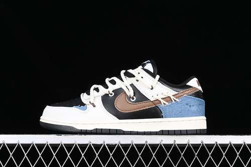 【290】[DD1391-100]-[DUNK LOW SB WHITE/BLACK/BLUE/BROWN]-[WOMAN:35.5-39]-[MAN:40-46]