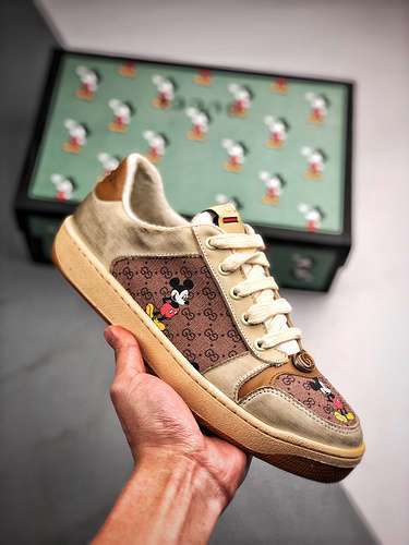 【320】[GU*CCI ACE EMBROIDERED LOW-TOP SNEAKER DARK BROWN/BROWN]-[UNISEX SIZE:35-44]