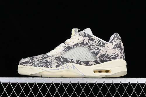 【360】[DA8016-100]-[AIR JORDAN 5 LOW EXPRESSION WHITE/GREY/SILVER]-[WOMAN:36-39]-[MAN:40-47.5]