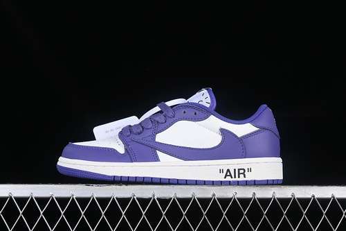【300】[DM7890-386]-[TRAVIS SCOTT AIR JORDAN 1 LOW OG WHITE/PURPLE]-[WOMAN:36-39]-[MAN:40-46]