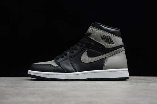 【500】[555088-013]-[AIR JORDAN 1 RETRO HIGH OG SHADOW 2018 BLACK/WHITE-MEDIUM GREY]-[MAN:40-46]