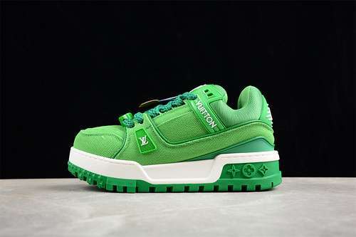 【680】[L*V TRAINER MAXI WHITE/GREEN]-[WOMAN:35-39]-[MAN:40-45]