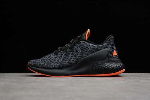 【260】[FW8307]-[LALA BOOST SHOES CORE BLACK/CORE BLACK/ORANGE]-[MAN:40-45]