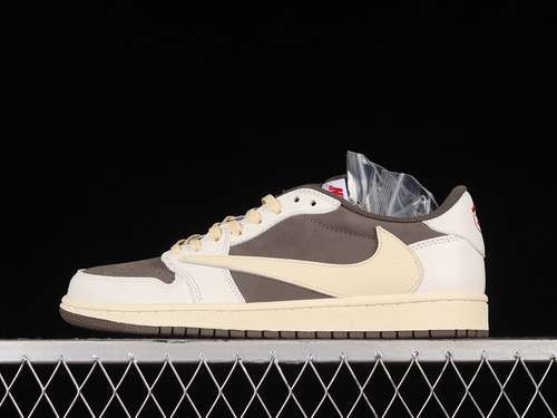 【380】[DM7866-162]-[TRAVIS SCOTT X AIR JORDAN 1 LOW OG REVERSE MOCHA SAIL/UNIVERSITY RED/RIDGEROCK]
