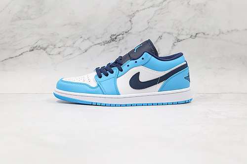 【300】[553558-144]-[AIR JORDAN 1 LOW BLUE/NAVY BLUE/WHITE]-[WOMAN:35.5-39]-[MAN:40-47]