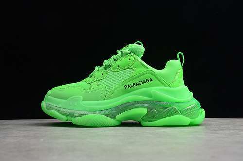 [161-158-174]-[ECBA801084B]-[TRIPLE S SNEAKER DADSHOE FLUORESCENT GREEN]-[UNISEX:35-45]