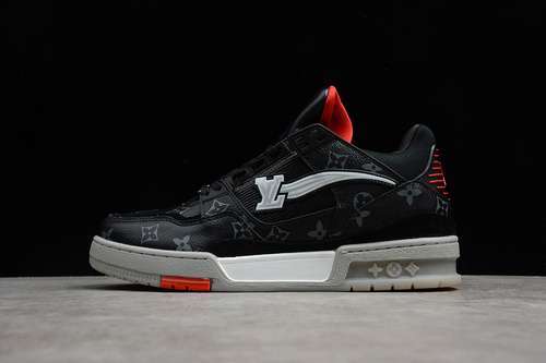 【380】[MS0088]-[L*V SHOES BLACK/WHITE/LIGHT GREY-RED]-[MAN:40-46]
