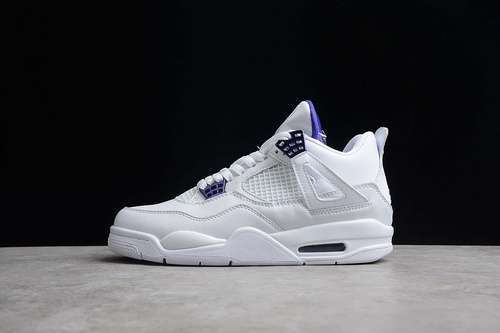 【320】[CT8527-115]-[AIR JORDAN 4 RETRO WHITE/COURT PURPLE/METALLIC SILVER]-[WOMAN:36-39]-[MAN:40-46]