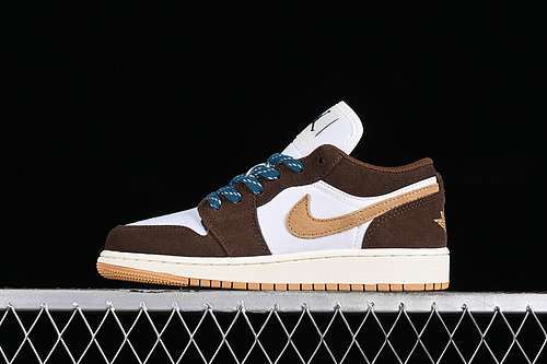 【320】[FB2216-200]-[AIR JORDAN 1 LOW CACAO WOW WHITE/YELLOW/BROWN/BLUE]-[WOMAN:35.5-40]