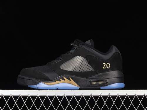 【360】[DJ1094-001]-[AIR JORDAN 5 RETRO LOW WINGS CLASS OF 2020-21 BLACK/METALLIC GOLD]-[MAN:40-45]