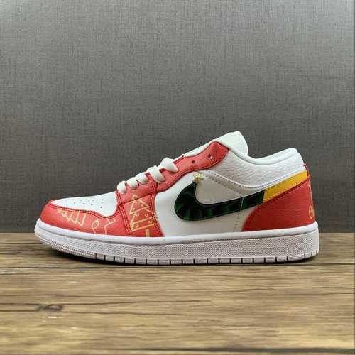 【320】[553558-130]-[AIR JORDAN 1 LOW WHITE/BLACK/ORANGE]-[WOMAN:36-39]-[MAN:40-46]