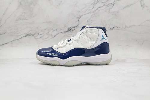 【480】[378037-123]-[AIR JORDAN 11 RETRO WIN LIKE 82 WHITE/MIDNIGHT NAVY-UNIVERSITY BLU]-[MAN:40-47.5]